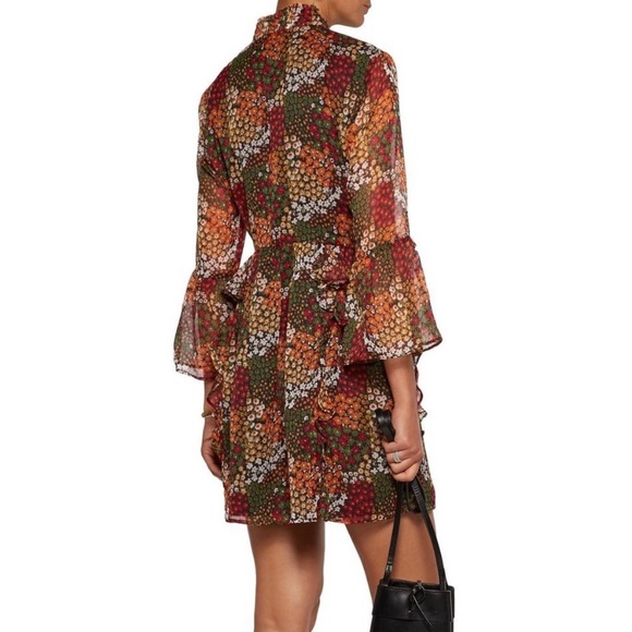 Walter Baker Alonzo Ruffle Dress in Poppy Fields Size 4 - Picture 7 of 7